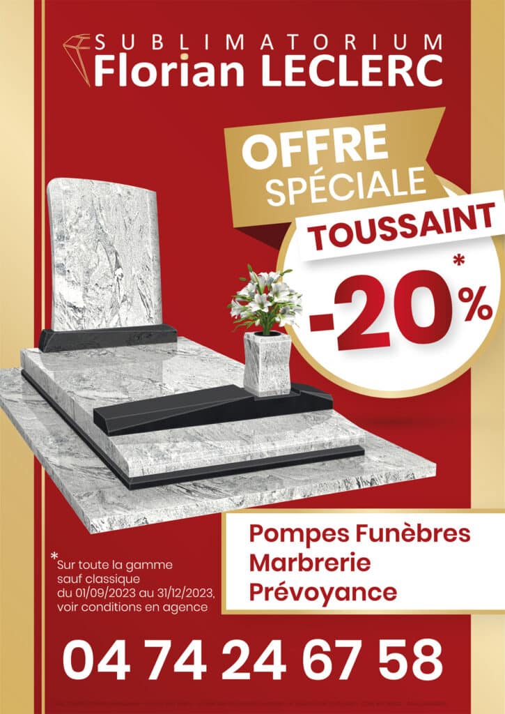 Bandeau promo toussaint monument 20%
